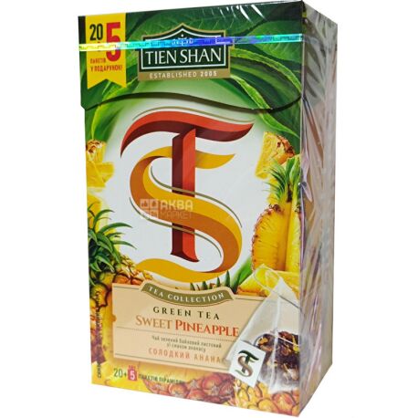 Тянь Шань, Pineapple, 20 пак., Чай с ананасом, зеленый
