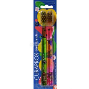 Curaprox Hento Toto 5460, 2 шт., Набор зубных щеток, ультрамягких, 0.10 мм