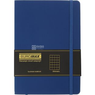 Buromax Brief Logo2U, 96 аркушів, Блокнот в клітинку, А5, синій