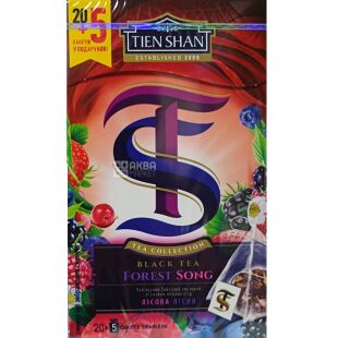 Тянь Шань Лесная песня, 20 пак., Чай черный Лесные ягоды