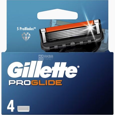 Gillette Fusion Proglide, 4 шт., Сменные картриджи для бритья