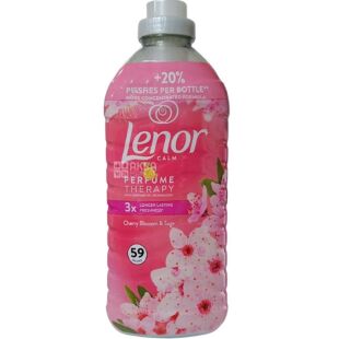 Lenor Cherry Blossom & Sage, 1,239 л, Кондиціонер для білизни Вишневий цвіт та Шавлія Ленор 