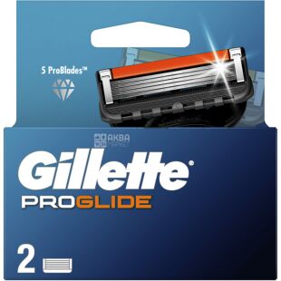Gillette Fusion 5 ProGlide, 2 шт., Змінні картриджі для гоління