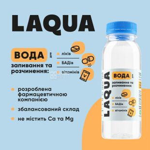 Laqua, 0.19 l, Water for washing down medication Laqua