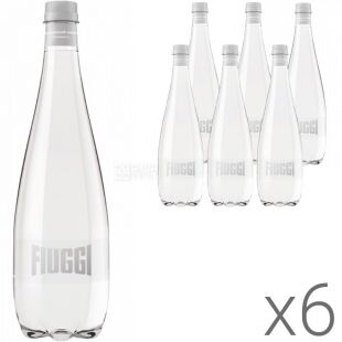 Fiuggi Naturale, Упаковка 6 шт. х 1 л, Вода олігомінеральна негазована Ф'юджі, ПЕТ
