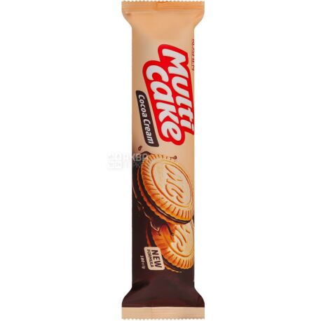 Roshen Cocoa Cream Multicake, 180 г, Рошен Мультикейк, Печиво