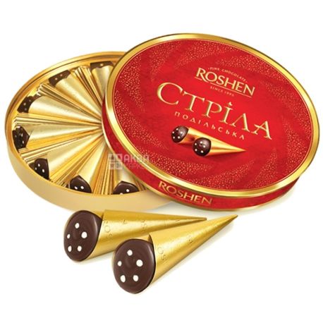 Roshen, 200 г, Конфеты шоколадные со вкусом карамели Стрила, Рошен