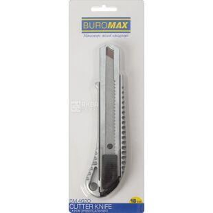 Buromax, Нож универсальный металлический, 18 мм