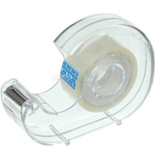 Скотч канцелярский прозрачный в диспенсере, 18 мм х 20 м, ТМ Buromax