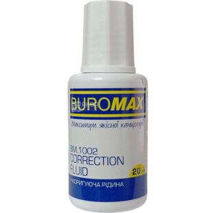 Buromax, 20 мл, Корректор с кисточкой