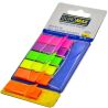 Buromax, Neon Pop-up, 5+1 блоков по 40 шт., Стикеры-закладки, пластиковые, с клеевым слоем, 45х12 мм