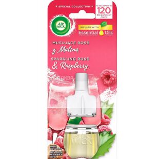 Air Wick Sparkling, 19 мл, Змінний балон до електричного освіжувача повітря Малинове вино