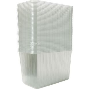 Лоток пластиковый для фруктов и ягод 1 кг, 30 шт., прозрачный