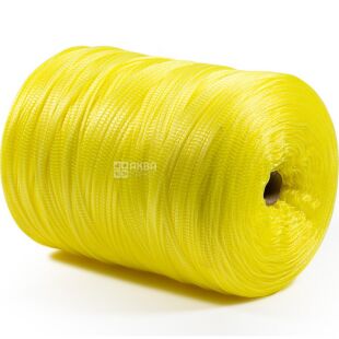 Сетка-рукав полимерная экструдированная для фасовки овощей и фруктов, 2000 м, желтая