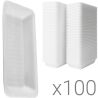 Підложка зі спіненого полістиролу для лотка, 100 шт., біла
