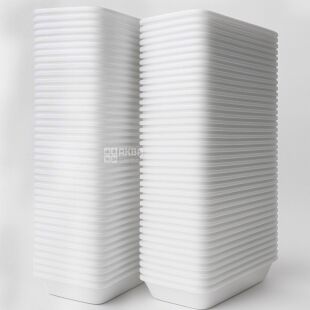 Підложка зі спіненого полістиролу для лотка, 100 шт., біла