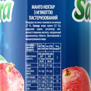 Sandora, 0,95 л, Нектар Манго натуральний Сандора
