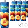 Sandora, Упаковка 10 шт. х 0,95 л, Нектар Персиковий Сандора, натуральний