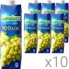 Sandora, Упаковка 10 шт. х 0,95л, Сок натуральный Белый Виноград Сандора
