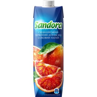 Sandora, 0,95 л, Cоковий напій Сицилійський Червоний Апельсин Сандора