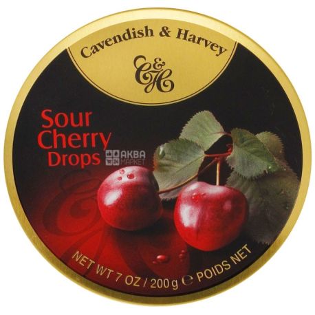 Cavendish & Harvey, 200 g, lollipops, Cherry