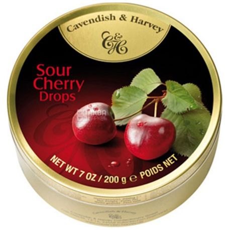 Cavendish & Harvey, 200 g, lollipops, Cherry