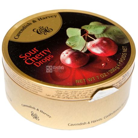 Cavendish & Harvey, 200 г, леденцы, Вишня