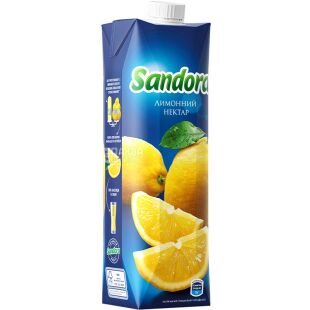 Sandora, 0,95 л, Нектар натуральний Лимонний Сандора