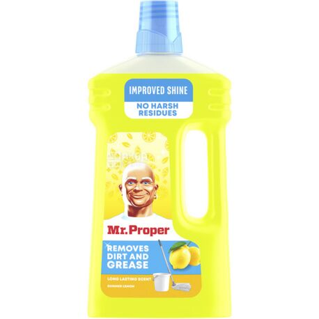 Mr Proper, 1 л, Средство моющее для пола и стен, Лимон