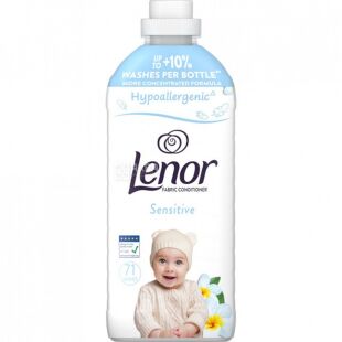 Lenor Sensitive, 1,491 л, Кондиціонер для прання дитячого одягу Свіжість бавовни, Ленор