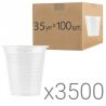 Стакан пластиковий прозорий 180 мл, 100 шт., 35 упаковок