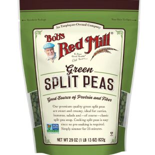 Bob's Red Mill, Green split peas, 822г, Бобс Ред Милл, Горох зеленый колотый