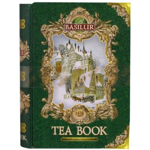 Basilur, 100 г, чай зеленый с добавками, Зимняя книга, Том III, ж/б