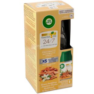 Air Wick Freshmatic, 250 мл, Автоматический освежитель воздуха Сандаловое дерево и Ваниль