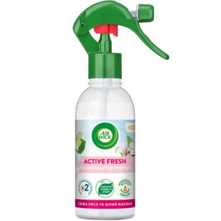 Air Wick, 237 мл, Ароматизатор воздуха освежающий Свежая Роса и Белый Жасмин