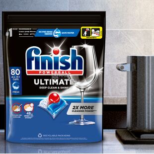 Finish Ultimate All in 1, 100 шт., Таблетки для миття посуду в посудомийці Фініш