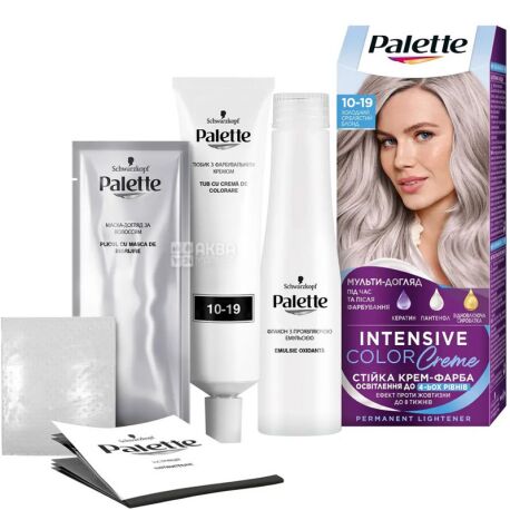 Palette, Крем-краска стойкая для волос, Интенсивный цвет, Тон 10