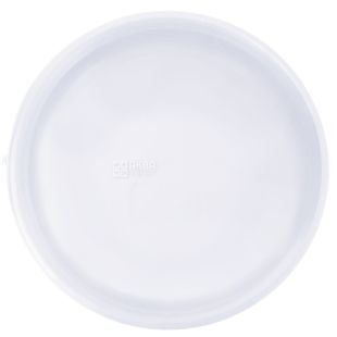 Промтус,Тарілки пластикові закусочні круглі, 100 шт., Ø 20 см, білі