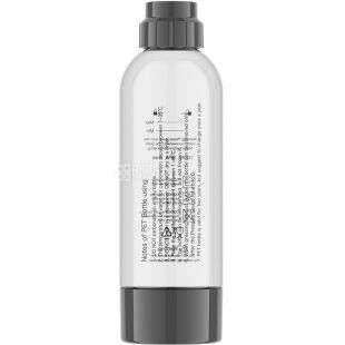 ViO SodaBoom, Многоразовая бутылка для газирования воды в сифоне SD-7006 grey, пластиковая