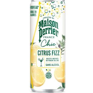 Maison Perrier Citrus Fizz, 250 мл, Цитрусовый коктейль Мейсон Перье, безалкогольный, ж/б