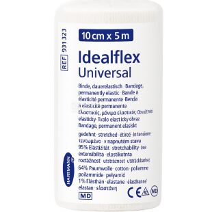 Hartmann Idealflex Universal, Бинт эластичный умеренного компрессионного действия, 100 мм х 5 м