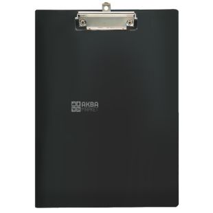 Buromax, Планшет с клипом, Чёрный, А4