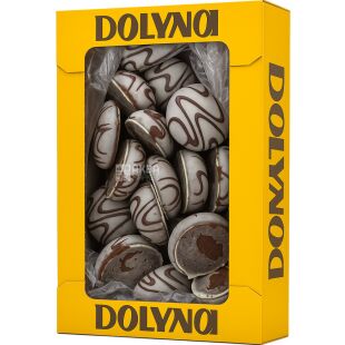 Dolyna, 500 г, Долина, Пряник заварной Нежность с молочной начинкой, в белой глазури