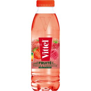 Vittel Fraise & framboise, 0,33 л, Вода мінеральна негазована зі смаком Полуниці та Малини, ПЕТ