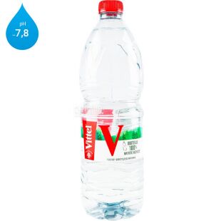 Vittel, 1 л, Витель, Вода минеральная негазированная, ПЭТ