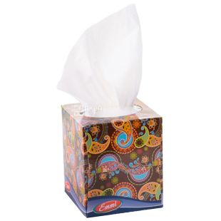 Mirus Cube, 80 шт., Серветки косметичні Мірус, 3-шарові, 20х17 см, в асортименті