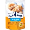 Club 4 Paws, 85 г, Вологий корм для дорослих котів, з ягнятиною в соусі