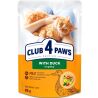 Club 4 Paws, 85 г, Вологий корм ​для дорослих котів, з качкою в соусі