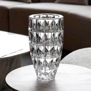 Olens, Ваза стеклянная для цветов Белли Оленс, прозрачная, 14х29,5 см