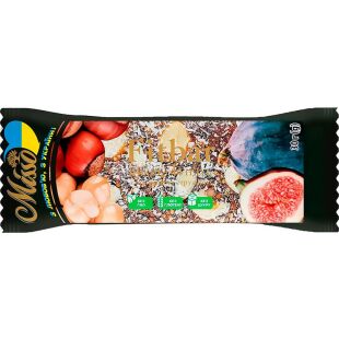 Misso Fitbar, 30 г, Миссо Фитбар, Батончик Инжир и фундук